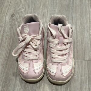 K-Swiss Kids Light Pink and White Sneakers